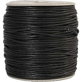 Creativ Company Bomullssnöre 2mm - Svart 100m