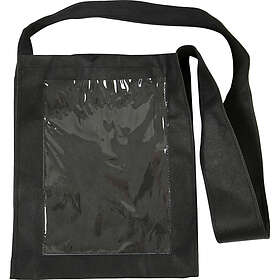 Creativ Company Väska med plastfront - stl. 40x34x8cm hålstl. A4 Svart Långt handtag