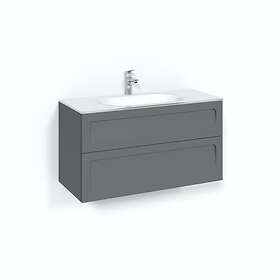 Macro Design Tvättställsskåp Crown Shape Med Glastvättställ Kom 100x45 Ant Sh G 