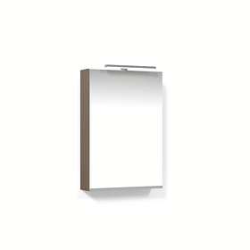 Macro Design Spegelskåp Crown med T-Belysning LED 45 Brun Ask Höger FCS45HBBAL