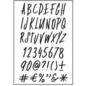 Paperfuel Clearstamps A6 - Alphabet Funky