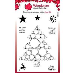 Woodware Craft Collection Clearstamps - Big Bubble Christmas Tree