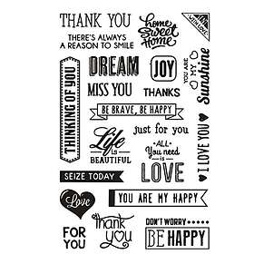 Creativ Company Clear Stamps - Engelska Ord 11x15.5cm