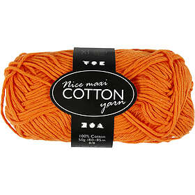 Creativ Company Bomullsgarn - L: 80-85m Orange Maxi 50g