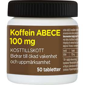 ABECE Koffein 100mg 50 Tabletter