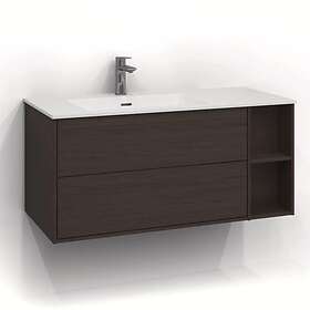 Svedbergs Tvättställsskåp Epos 100x45 Underdel Plan Brun ask 2Låd Push 171020V-P