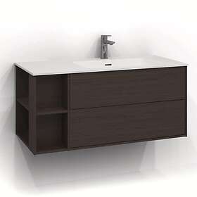 Svedbergs Tvättställsskåp Epos 100x45 Underdel Plan Brun ask 2Låd Push 171020H-P