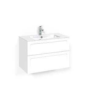 Macro Design Tvättställsskåp Crown Ramlucka Light 8 Kom 80x45 Vit Sh L8 FSK80VSL8