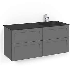 Macro Design Tvättställsskåp Crown Shape Med Glastvättställ Kom 120x45D Ant Sh S