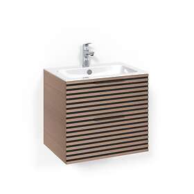 Macro Design Tvättställsskåp Crown Stripe Kom 60x45 Lj.Ek St L8 FSK60EZL8