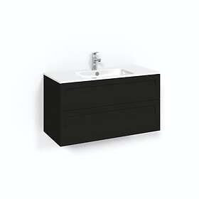 Macro Design Tvättställsskåp Crown Ramlucka Light 14 Kom 100x45 Sv.Ek Sh L14 FSK100SSL14