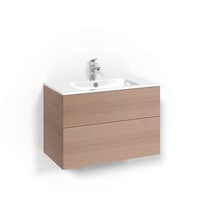 Macro Design Tvättställsskåp Crown Plain Light 14 Kom 80x45 Lj.Ek Psh L14 FSK80E