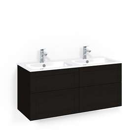 Macro Design Tvättställsskåp Crown Frame med Dubbelt Kom 120x45D Sv.Ek Fr L14 FS