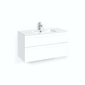 Macro Design Tvättställsskåp Crown Ramlucka Light 14 Kom 100x45 Vit Fr L14 FSK10