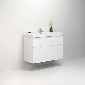 Dansani Tvättställsskåp Luna Menuet 101 cm set H64 2lå. vit hbl KME-0312