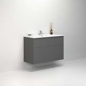 Dansani Tvättställsskåp Luna Kantate 101 cm set H64 2lå. grå matt KKA-0303