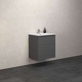 Dansani Tvättställsskåp Luna Kantate 61 cm set H64 2lå. grå matt KKA-0103