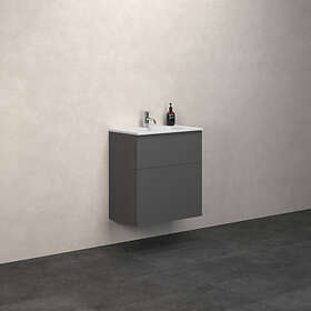 Dansani Tvättställsskåp Luna Minore Mini 60,2 cm set H64 2lå.udsk grå matt KMI-1403