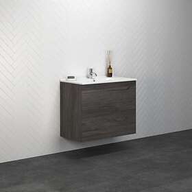 Dansani Tvättställsskåp Luna Kantate 81 cm set H64 2lå. grå ask KKA-0298