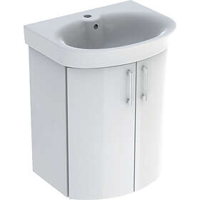 Ifö Tvättställskåp Vinta med två sats tvättställ underskåp dörrar: vit/ 502,447.00,1