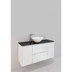 Noro Tvättställsskåp Lifestyle Concept Loop Høy 1200C Vit 3 lådor 60147