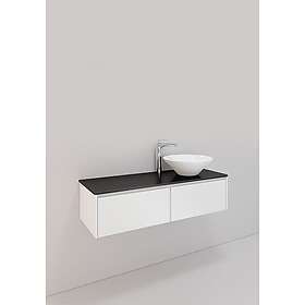 Noro Tvättställsskåp Lifestyle Concept Loop Lav 1200H Vit 2 lådor L 60081
