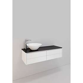 Noro Tvättställsskåp Lifestyle Concept Loop Låg 1200V Vit 4 lådor L 60087