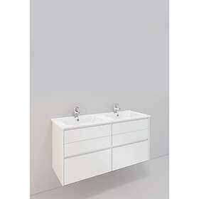 Noro Tvättställsskåp Lifestyle Concept Nedsänkt Høy 1200D Vit 6 lådor L 60117