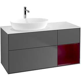 Villeroy & Boch Tvättställsskåp Finion med 3 Lådor Hylla och Bänkskiva för Ocentrerat från Artis Collaro GA51HBGK