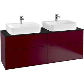 Villeroy & Boch Tvättställsskåp Finion med 4 Lådor och Bänkskiva för Två F18200HB