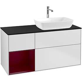 Villeroy & Boch Tvättställsskåp Finion med 3 Lådor Hylla och Bänkskiva för Ocentrerat från Artis Collaro F802HBMT