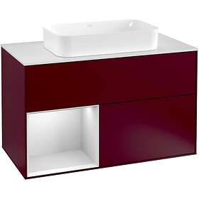 Villeroy & Boch Tvättställsskåp Finion med 2 Lådor Hylla och Bänkskiva för Fristående F241MTHB