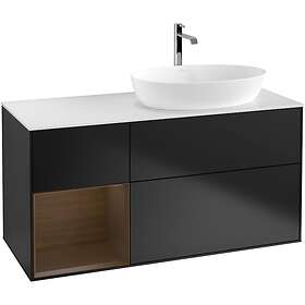 Villeroy & Boch Tvättställsskåp Finion med 3 Lådor Hylla och Bänkskiva för Ocentrerat från Artis Collaro G801GNPD