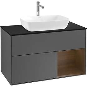 Villeroy & Boch Tvättställsskåp Finion med 2 Lådor Hylla och Bänkskiva för Fristående från Artis Collaro F782GNGK