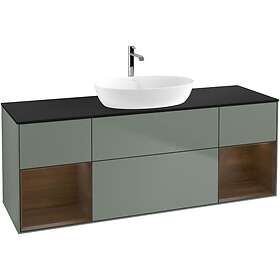 Villeroy & Boch Tvättställsskåp Finion med Två Hyllor och Bänkskiva för Fristående från Artis Collaro GD02GNGM