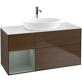 Villeroy & Boch Tvättställsskåp Finion med 3 Lådor Hylla och Bänkskiva för Fristående från Artis Collaro GA61GMGN