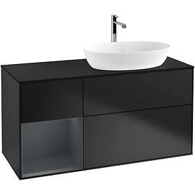 Villeroy & Boch Tvättställsskåp Finion med 3 Lådor Hylla och Bänkskiva för Ocentrerat från Artis Collaro G802HGPD