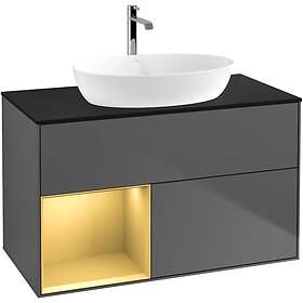 Villeroy & Boch Tvättställsskåp Finion med 2 Lådor Hylla och Bänkskiva för Fristående från Artis Collaro GA12HFGK