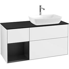 Villeroy & Boch Tvättställsskåp Finion med 3 Lådor Hylla och Bänkskiva för Ocentrerat från Artis Collaro F802PDGF