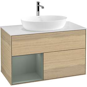 Villeroy & Boch Tvättställsskåp Finion med 2 Lådor Hylla och Bänkskiva för Fristående från Artis Collaro G771GMPC