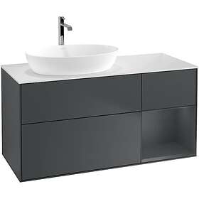 Villeroy & Boch Tvättställsskåp Finion med 3 Lådor Hylla och Bänkskiva för Ocentrerat från Artis Collaro G811HGHG