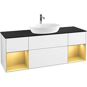 Villeroy & Boch Tvättställsskåp Finion med Två Hyllor och Bänkskiva för Fristående från Artis Collaro G862HFGF