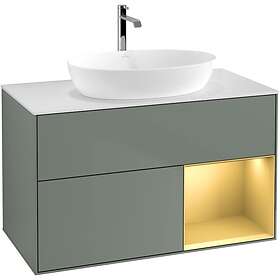 Villeroy & Boch Tvättställsskåp Finion med 2 Lådor Hylla och Bänkskiva för Fristående från Artis Collaro GA21HFGM