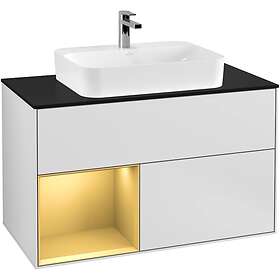Villeroy & Boch Tvättställsskåp Finion med 2 Lådor Hylla och Bänkskiva för Ytmonterat G362HFMT