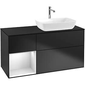 Villeroy & Boch Tvättställsskåp Finion med 3 Lådor Hylla och Bänkskiva för Ocentrerat från Artis Collaro F802MTPD