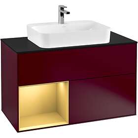 Villeroy & Boch Tvättställsskåp Finion med 2 Lådor Hylla och Bänkskiva för Ytmonterat G362HFHB