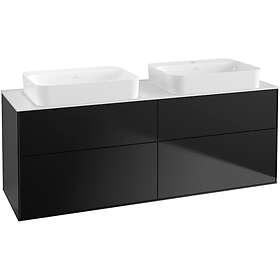 Villeroy & Boch Tvättställsskåp Finion med 4 Lådor och Bänkskiva för Två Fristående G72100PD