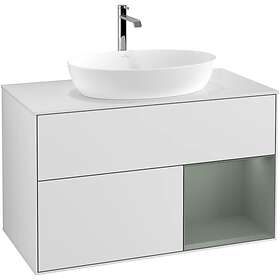 Villeroy & Boch Tvättställsskåp Finion med 2 Lådor Hylla och Bänkskiva för Fristående från Artis Collaro G781GMMT