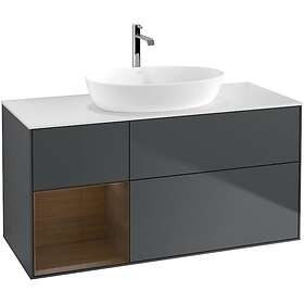 Villeroy & Boch Tvättställsskåp Finion med 3 Lådor Hylla och Bänkskiva för Fristående från Artis Collaro GA61GNHG