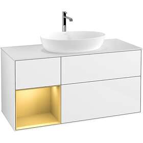 Villeroy & Boch Tvättställsskåp Finion med 3 Lådor Hylla och Bänkskiva för Fristående från Artis Collaro G821HFGF